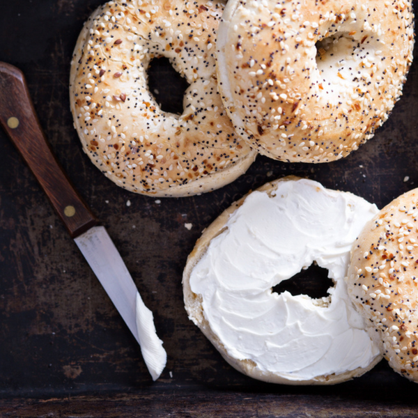 Assorted Bagels and Cream Cheese